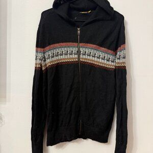 Patapampa 100% Alpaca Wool Zip Hoodie Size L